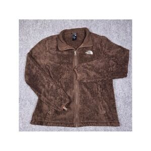 The North Face Osito Fleece Jacket Womens XL Brown Full Zip High Pile AAHY
